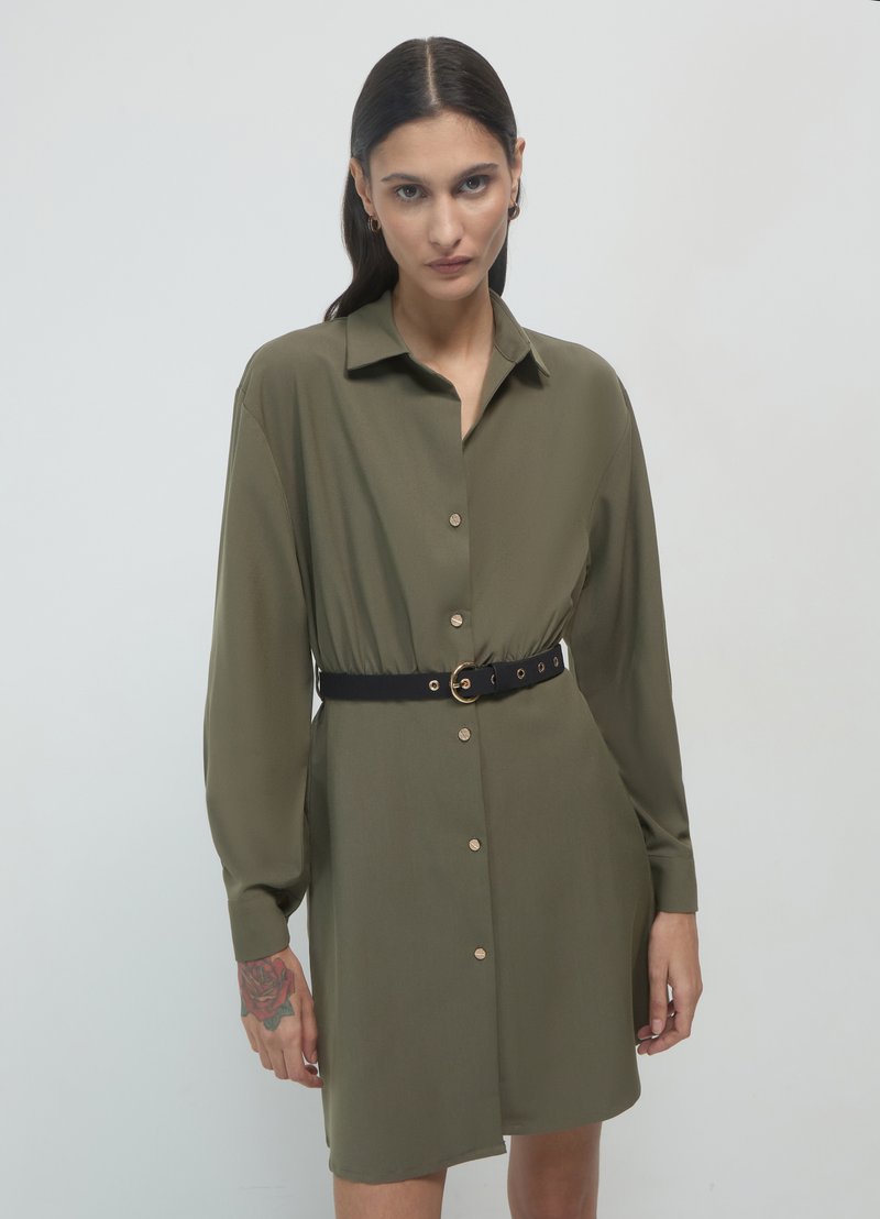 Calliope Abito a camicia - verde militare scuro