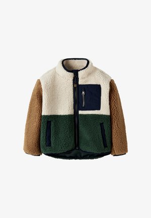 Name it, NMMMACEY TEDDY JACKET BLOCK - Φλις μπουφάν - jungle green