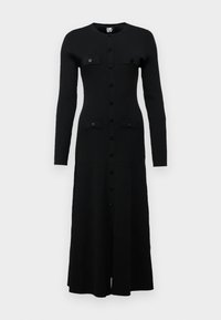 DRESS - Strikket kjole - black
