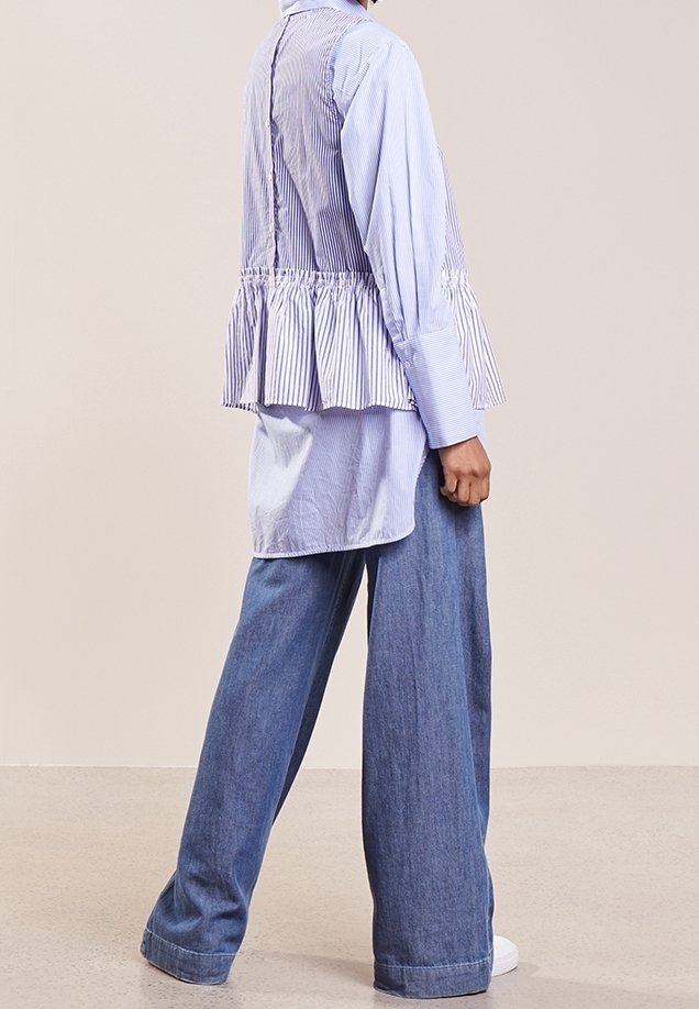 Chemisier J.Crew En Coton Rayé Moyen - Taille M, Couleur Seersucker, Occasion Très Bon état