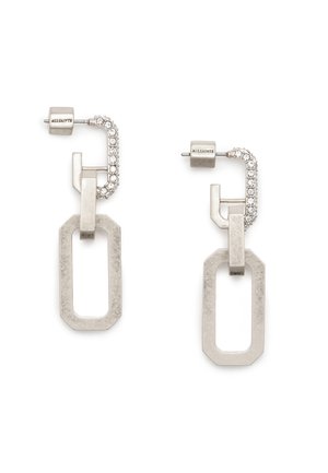 HEXAGON LINK DROP  - Ohrringe - silver-coloured