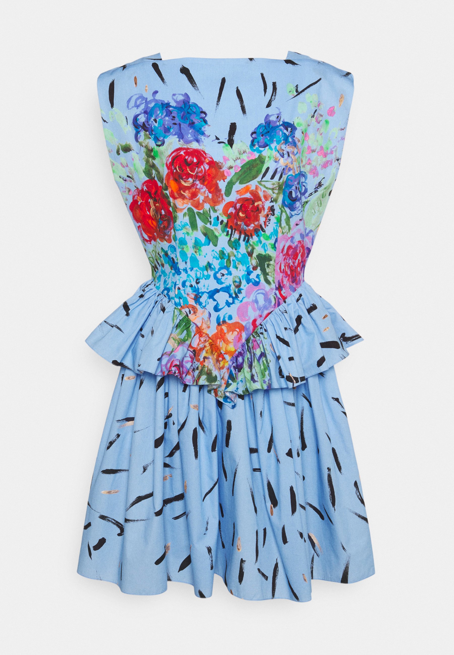 Damen FLORAL CUPCAKE MINI DRESS - Cocktailkleid/festliches Kleid - blue Damen FLORAL CUPCAKE MINI DRESS - Cocktailkleid/festliches Kleid - blue