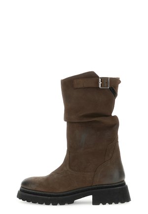 Stivaletti con plateau - dark brown