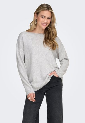 ONLWINNIE BOATNECK - Pullover - light grey melange