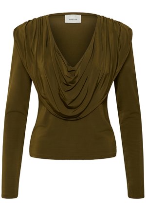 Gestuz, LAILY - T-shirt à manches longues - military olive