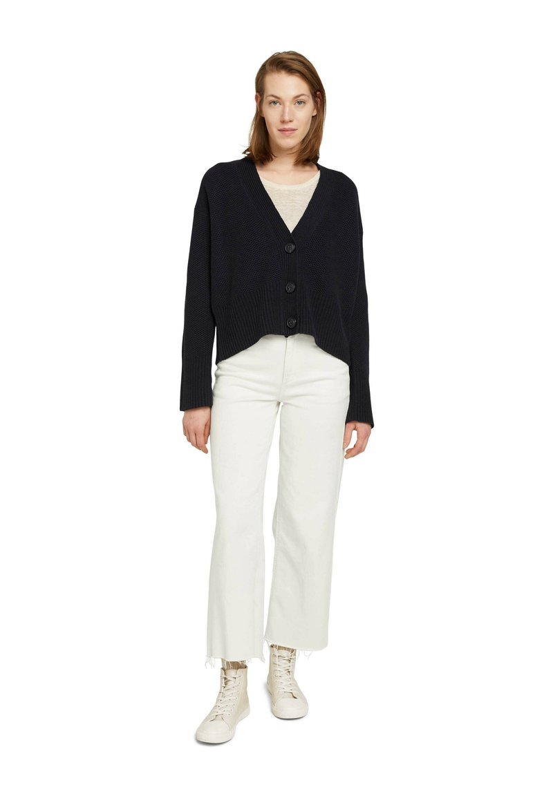 Pcmalou Ls Knit Cardigan Sky Captain Detail Melange main image 1