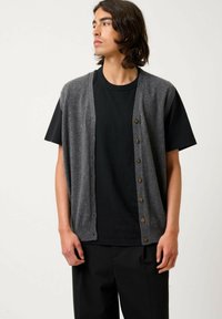 HUGO - Vest - mottled anthracite