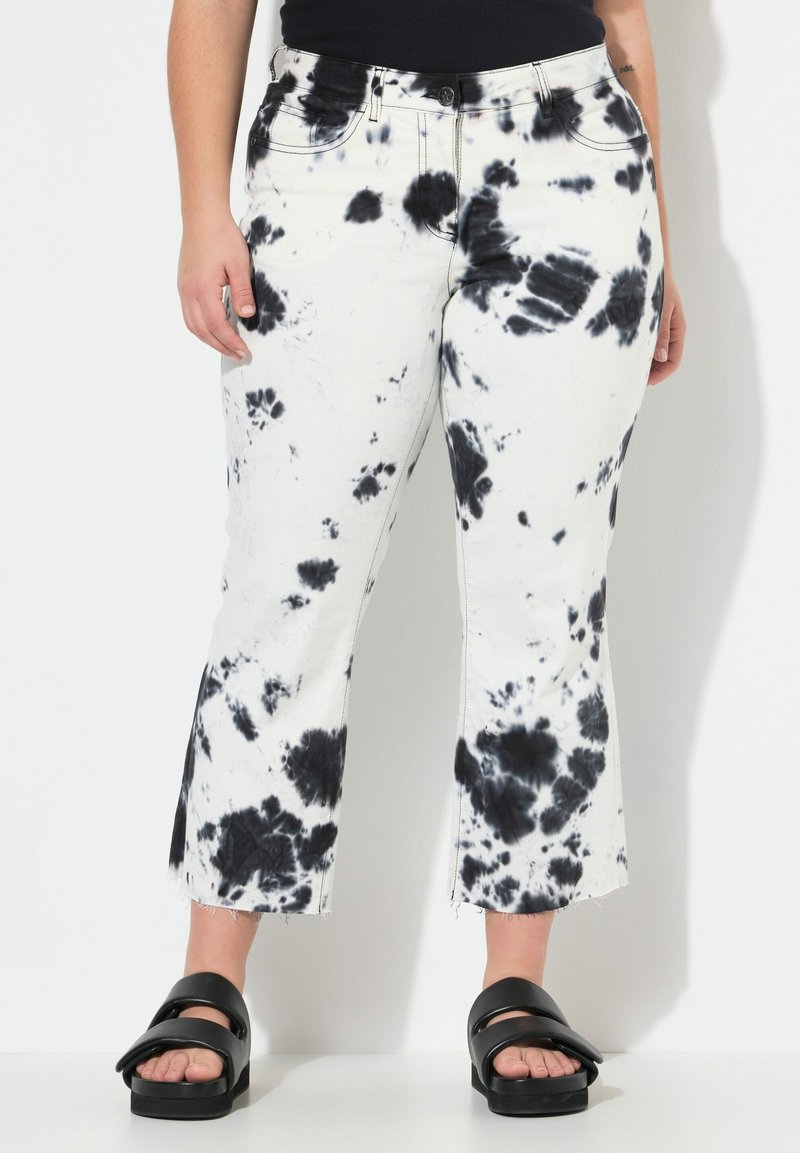 Angel of Style CLAIRE BATIKMUSTER - Straight leg -farkut - black