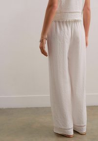 Next TALL - WIDE - Tygbyxor - white