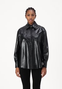 KARL LAGERFELD - Kunstlederjacke - black Thumbnail-Bild 1