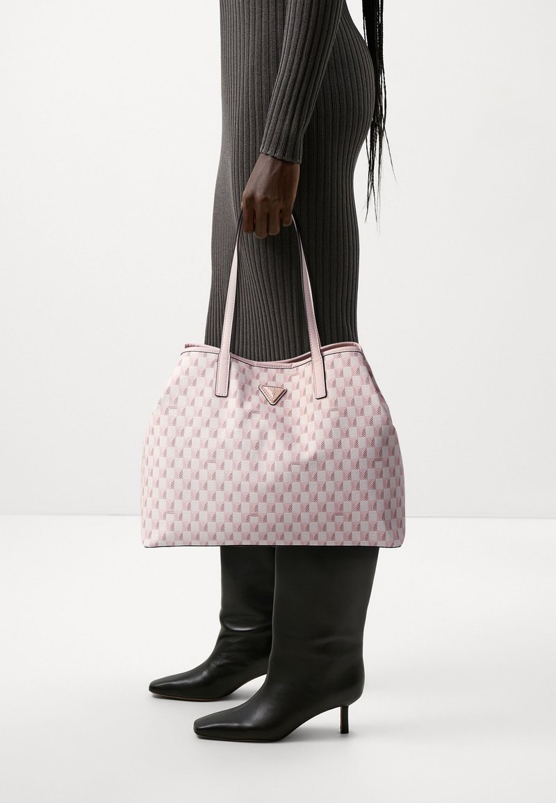 Guess VIKKY II SET - Veľká kabelka - light pink logo
