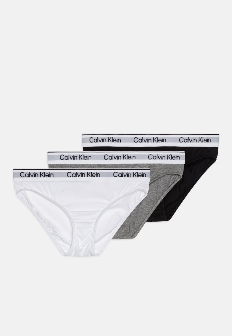 Calvin Klein Underwear 3 PACK - Slip - white/black/grey heather
