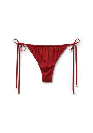 Calzedonia SHINY SATIN - Spodní díl bikin - red