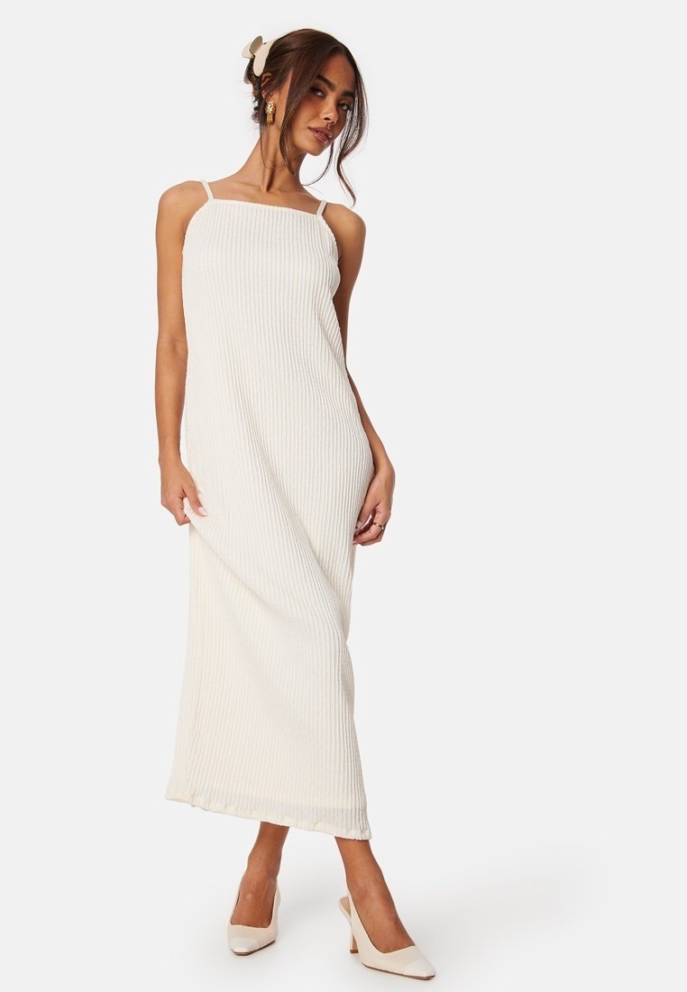 Bubbleroom STRUCTURE STRAP DRESS - Vestito lungo - white
