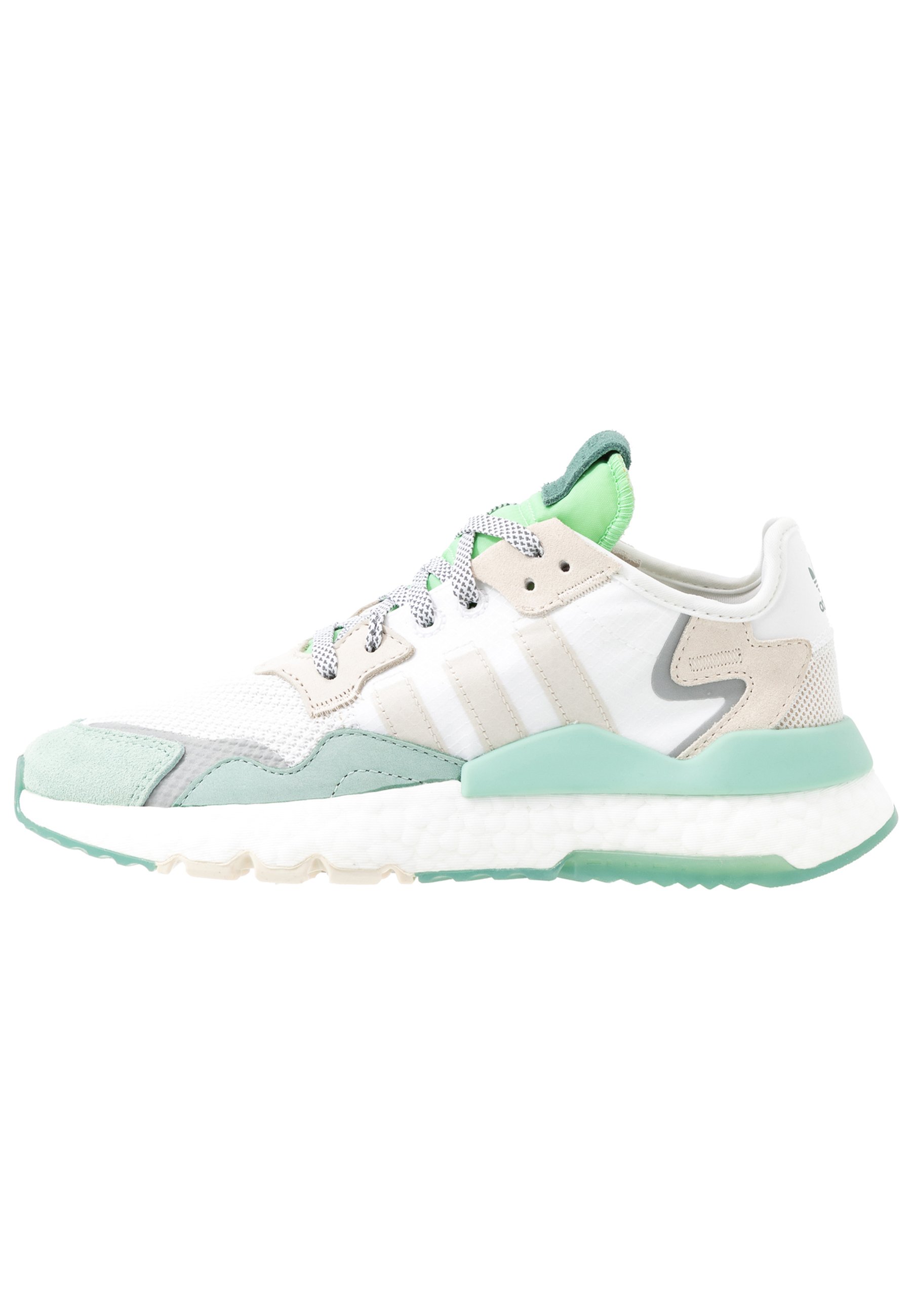 adidas Originals NITE JOGGER - Sneakers laag - footwear white/alumin/wit -  Zalando.nl