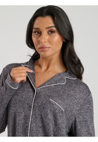 Loungeable MARL BRUSHED LONG SLEEVE SET - Pyjama - grey