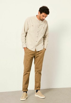 LONG SLEEVE GRANDAD UTILITY - Hemd - light natural