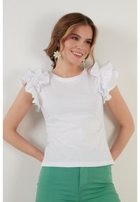 LELA Triko s potiskem - white