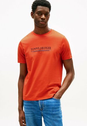 Print T-shirt - brilliant orange