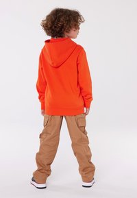 Champion ICONS HOODIE CONTRAST SMALL LOGO UNISEX - Felpa con cappuccio - orange