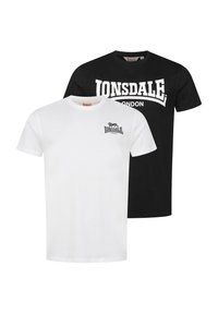 2 PACK - Camiseta estampada - black white