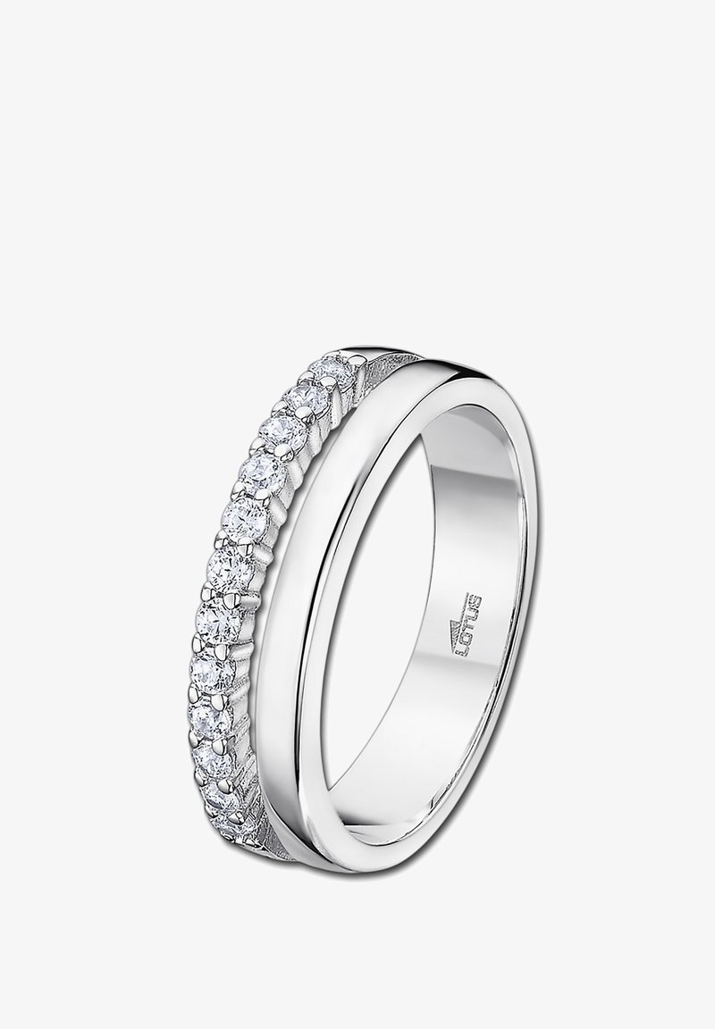 Lotus Silver Bague - silberfarben weiß