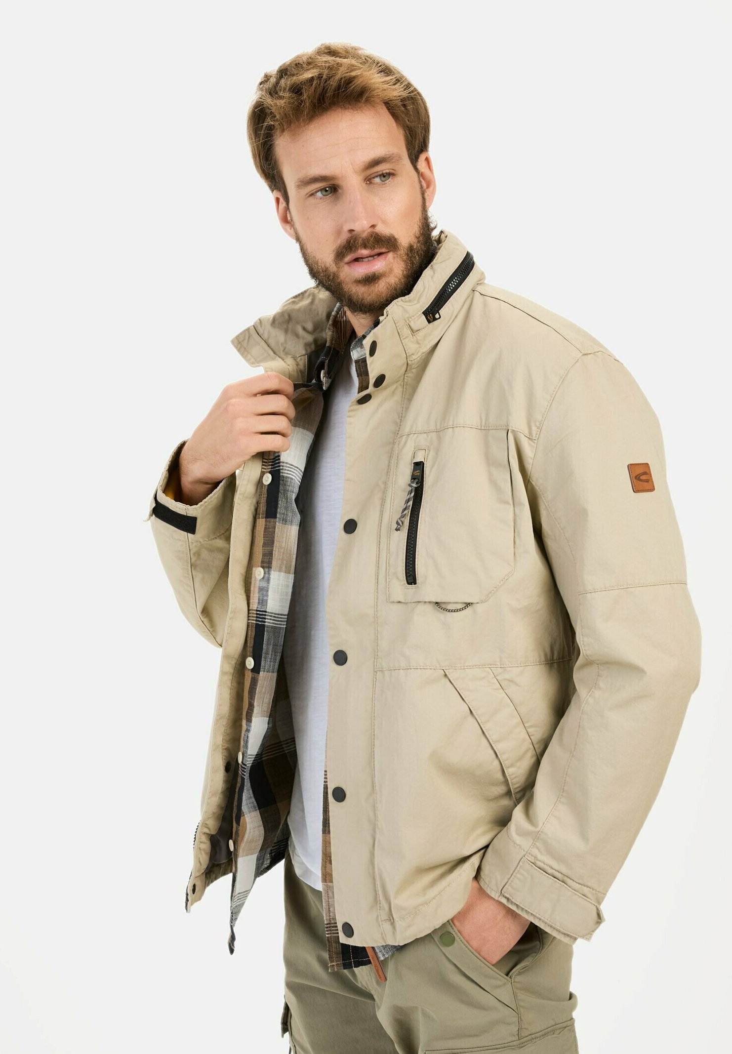 camel active BLOUSON IM FIELD-STIL - Summer jacket - beige - Zalando