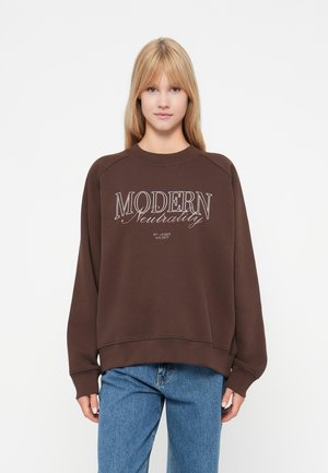 MAXIME SWEATER - Sportska majica - dunkelbraun