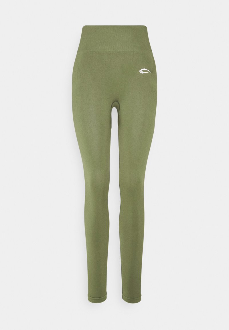 Damen Sportbekleidung | Smilodox SEAMLESS LEGGINGS COOL Tights khaki - AQ41477 Damen Sportbekleidung | Smilodox SEAMLESS LEGGINGS COOL Tights khaki - AQ41477
