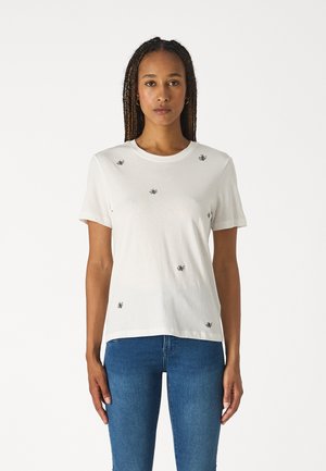 TOM TAILOR T-Shirt Donna Manica Corta - 1046269 In Whisper White - Taglia XL - Casual Chic