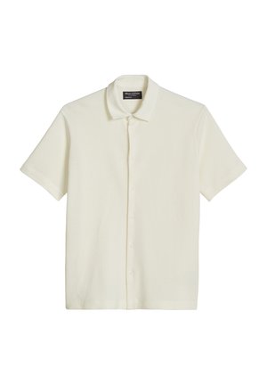 Marc O'Polo, MARC O'POLO DFC POLOSHIRT REGULAR MIT FEINER WAFFEL-STRUKTUR   - Camicia - silky white