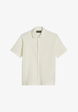 Marc O'Polo, MARC O'POLO DFC POLOSHIRT REGULAR MIT FEINER WAFFEL-STRUKTUR - Camicia - silky white