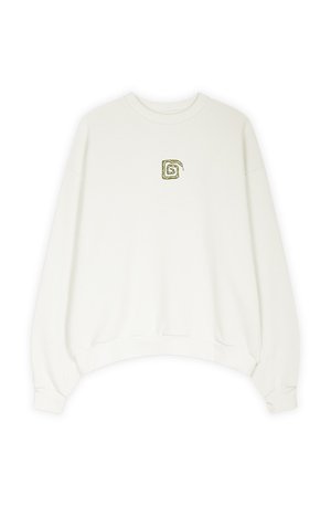Kaotiko CREW FRONTIER UNISEX - Bluză de molton - ivory