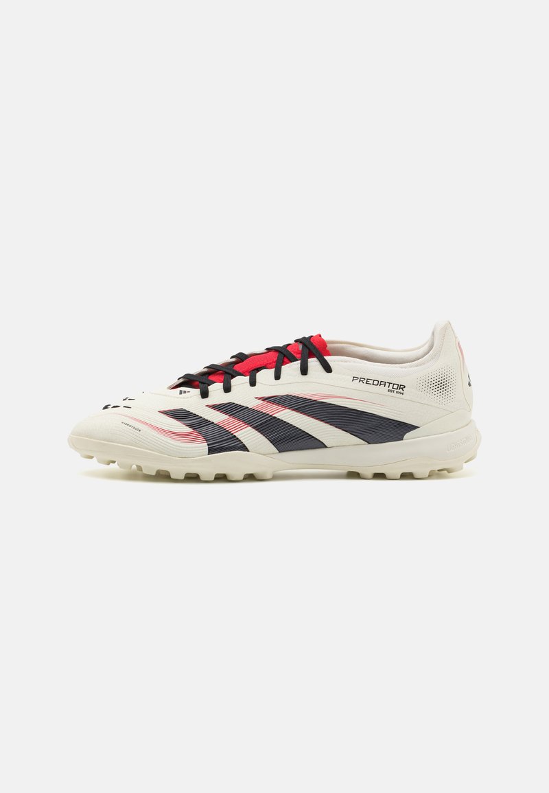 adidas Performance PREDATOR PRO TURF - Fodboldstøvler til kunstgræs - off white/core black/pure ruby