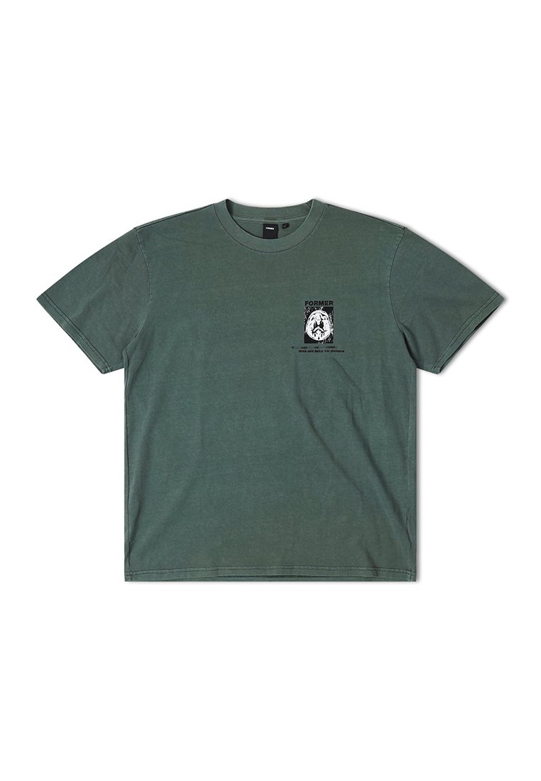 Former T-shirt print groen