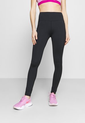 HIGH WAIST LEGGING - Tights - black