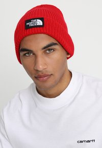 The North Face TNF LOGO BOX CUFFED  - Beanie - red