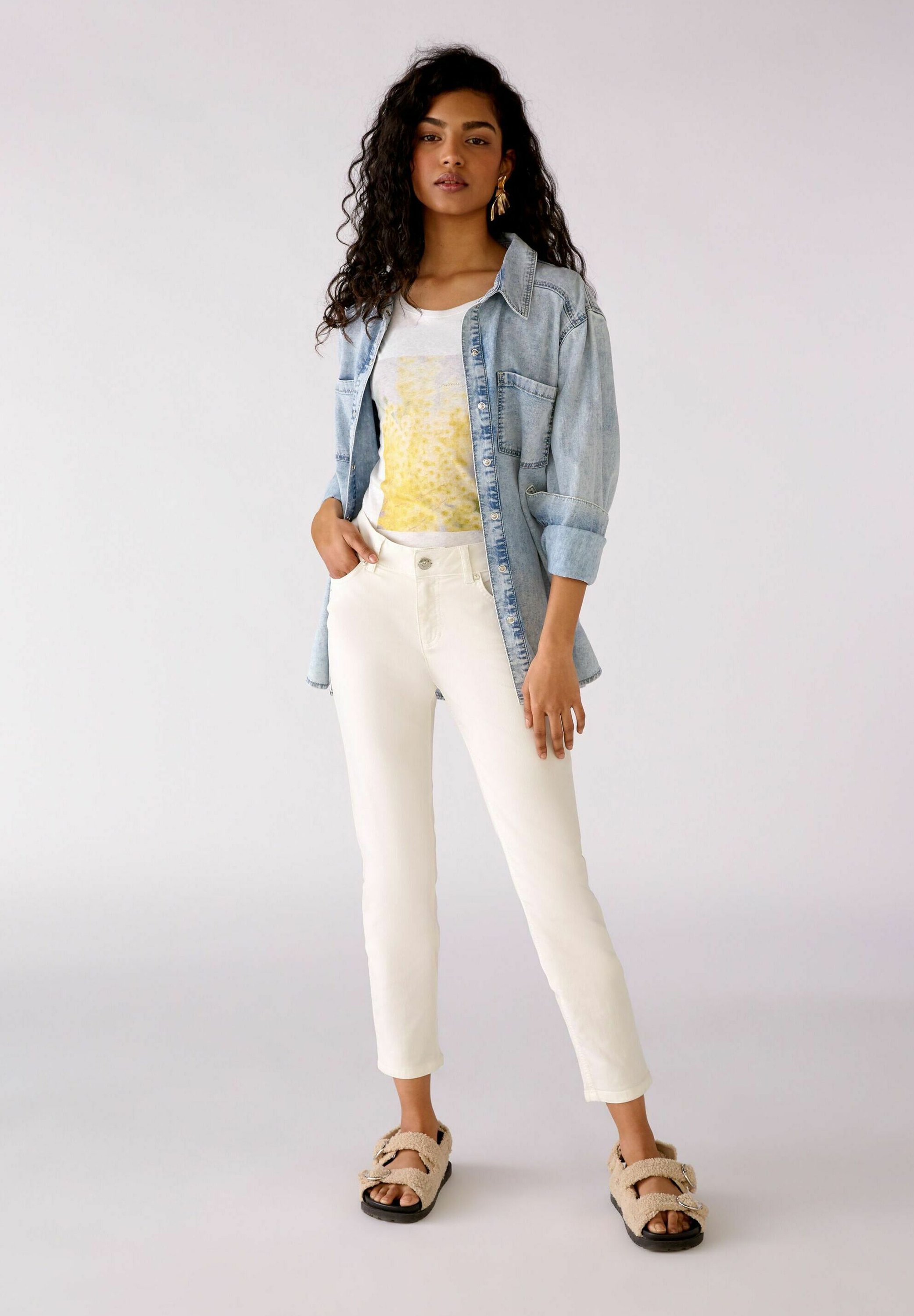 Oui Overhemdblouse - blue denim/Blauw denim/bluedenim - Zalando.nl