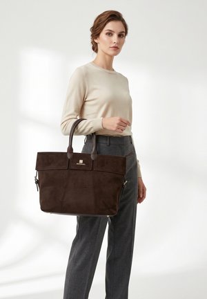 Bruno Magli, BRUNO MAGLI HANDBAG - Cabas - sdark brown