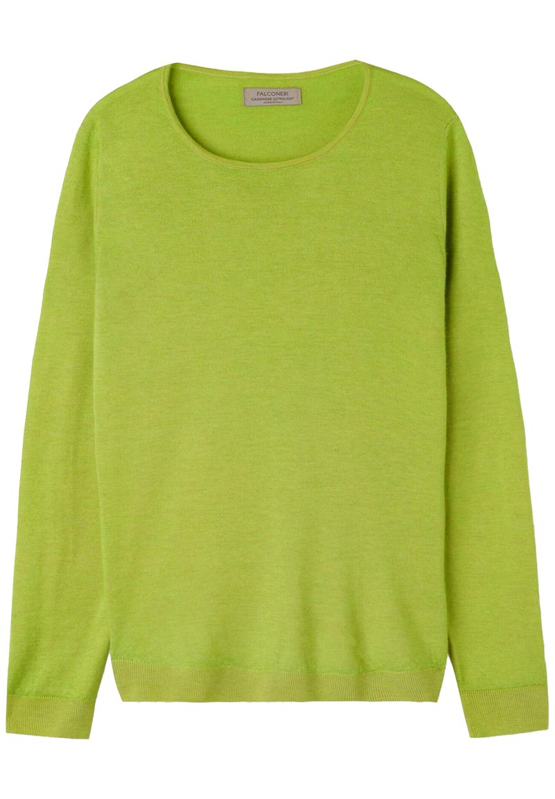 Damen Strickjacken | Falconeri Strickpullover grün soft day glo green/grün-meliert - SZ42625 Damen Strickjacken | Falconeri Strickpullover grün soft day glo green/grün-meliert - SZ42625