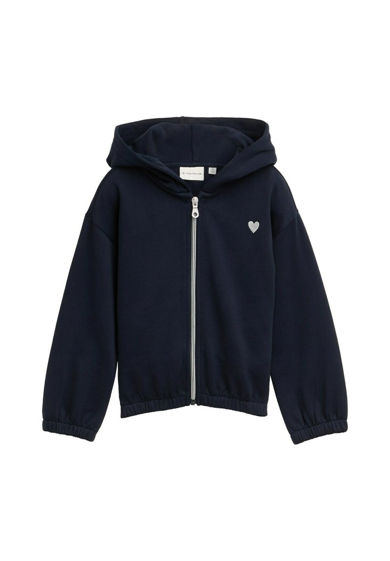 TOM TAILOR Zip-up sweatshirt - sky captain blue