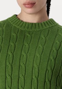GAP CROP CABLE  - Pulover - twist of lime