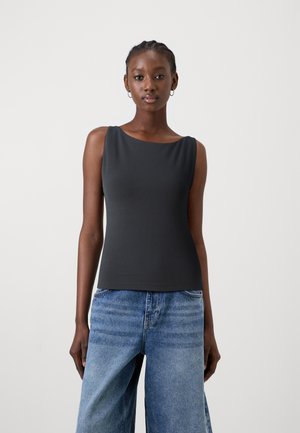 BARE SEAMLESS BOATNECK - Débardeur - black beauty