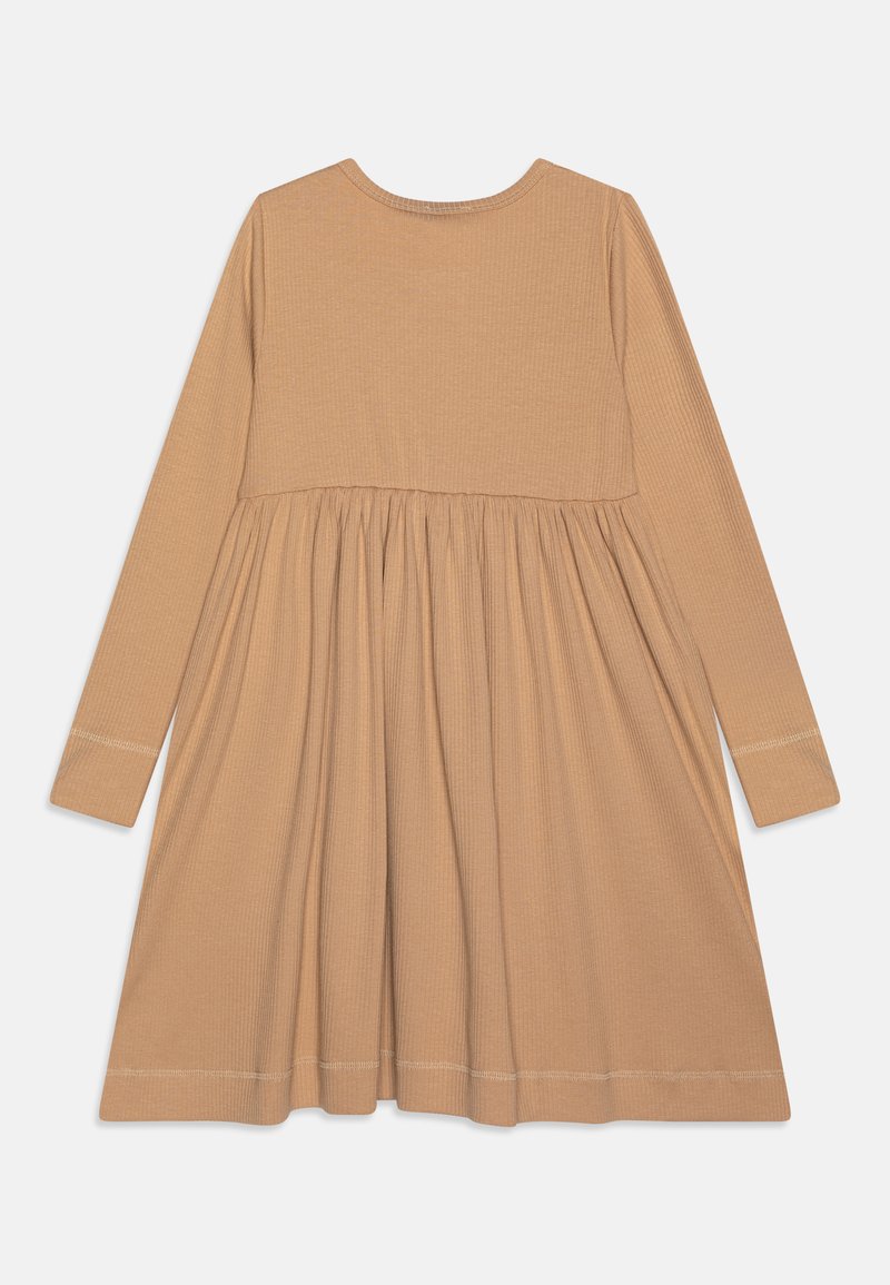 marmar ribbed dress Long-sleeved girl's dress with elegant skirt in purple