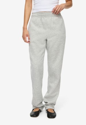 Noisy May SWEATPANTS NMBLOOM - Pantalon de survêtement - light grey melange1
