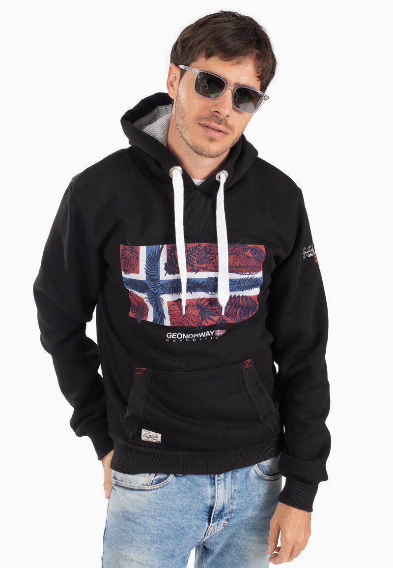 Geographical Norway - Gymclass Sudadera Con Capucha Y Cuello De Cremallera Rojo 439104