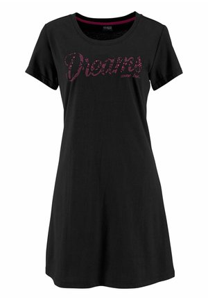 LASCANA, 2-ER PACK - Nightie - pink /schwarz