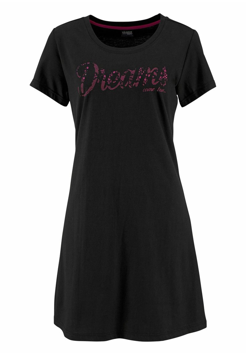 Damen Nachthemden | LASCANA Nachthemd pink /schwarz/pink - AZ69486 Damen Nachthemden | LASCANA Nachthemd pink /schwarz/pink - AZ69486