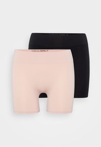 ONLVICKY S-LESS MINI 2-PACK NOOS - Perilo za oblikovanje postave - black/rugby tan