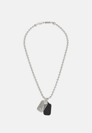 SOCCORE GRAPHIC DOUBLE TAG NECKLACE - Collier - silver-coloured